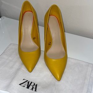 Zara Yellow Heels